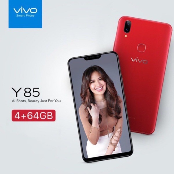 Vivo Y85 smart phone 4GB+64GB mobile phone,Champagne Gold, Pearl Black, Red,Android , original cellphone