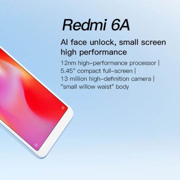 Used Xiaomi Redmi 6A Smartphone 3GB+32GB ,Black, Grey, Blue, Gold, Rose Gold, Android 8.1,,MIUI 12Global Rom Phone
