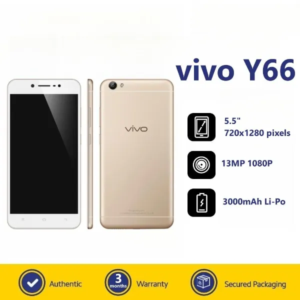 Vivo Y66 4G LTE 3GB+32GB mobiles Phone 95% New Used Smartphone android