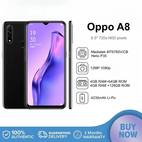 Second-hand OPPO A8[ 4+128 ]Netcom 4G Smartphone Fingerprint Unlock Official Flagship Wholesale oppo