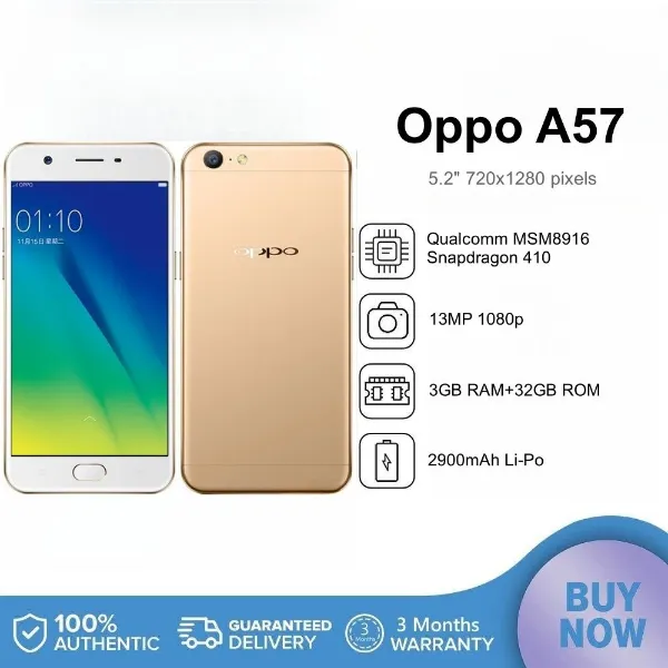 Second-hand Oppo A57 (2016) 4G LTE 6+128GB android Smartphone ,5.2 inches,Black, Gold, Rose Gold,ORIGINAL Used