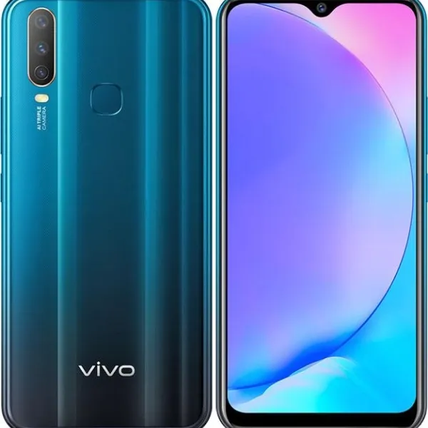 Vivo Y17 4G LTE ,4GB+64GB ,Mineral Blue, Mystic Purple, Peach Pink, Peacock Blue,Phone 90% New Used Smartphone android,100% Original