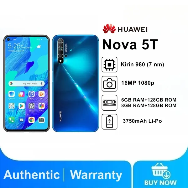  Used Huawei nova 5T [8+128],6.26